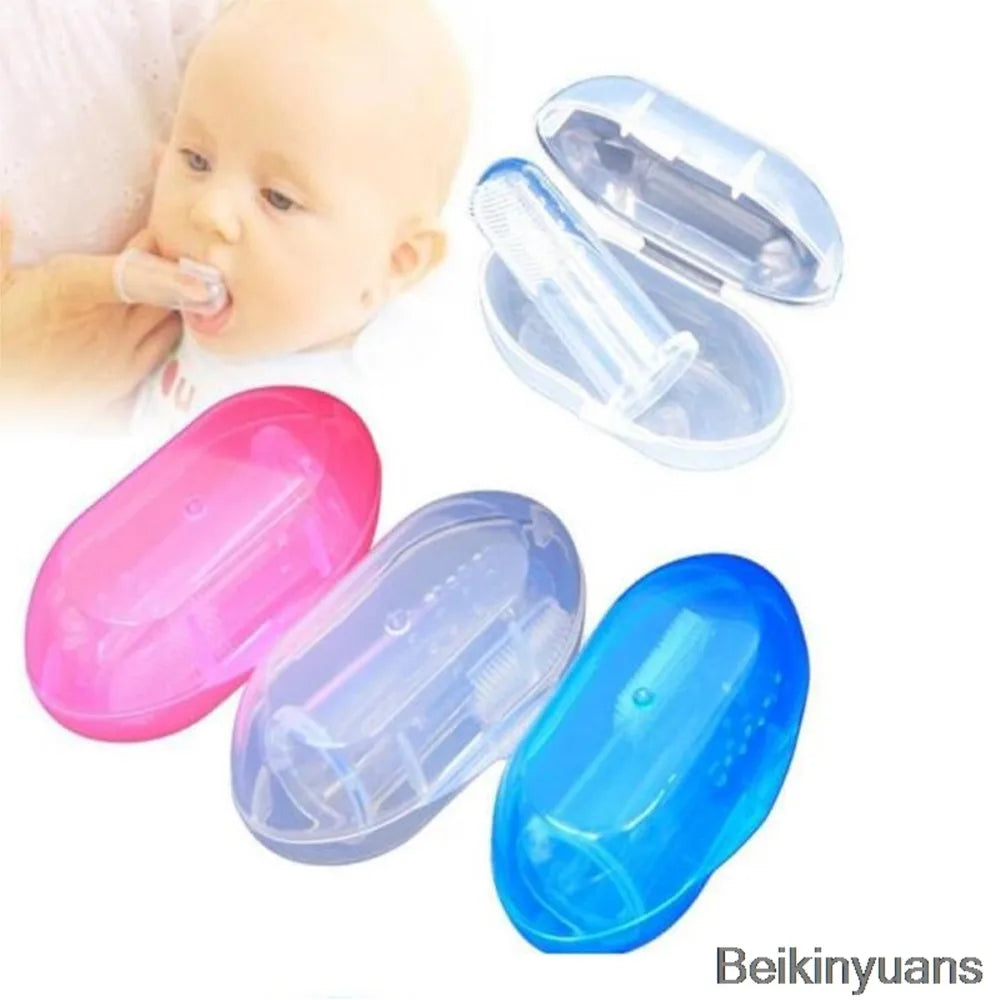 Baby soft finger toothbrush teething baby oral tooth