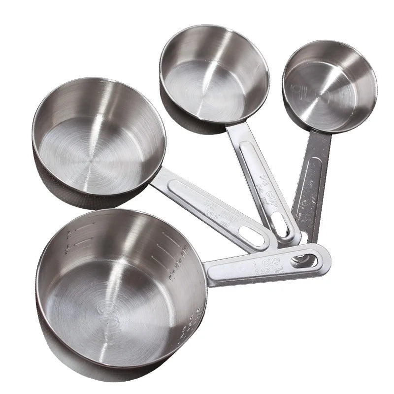 Bakeware 4pcs/Set Stainless Steel Measuring Spoons Coffee Powder