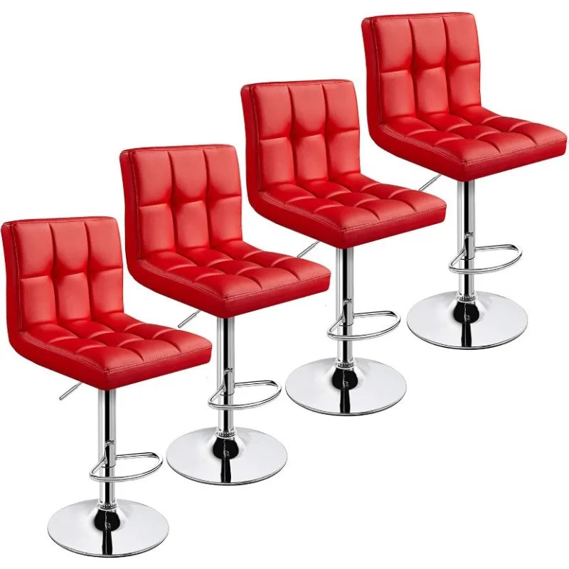 Bar Stools Set of 4 - Modern Adjustable