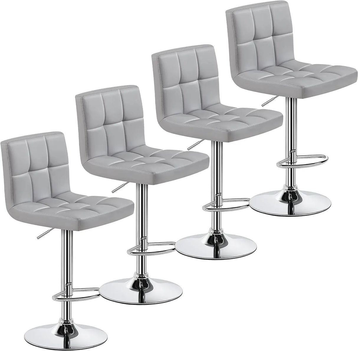 Bar Stools Set of 4 - Modern Adjustable