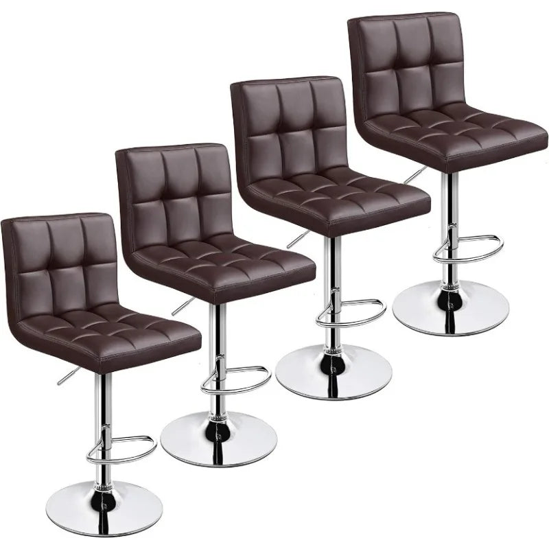 Bar Stools Set of 4 - Modern Adjustable