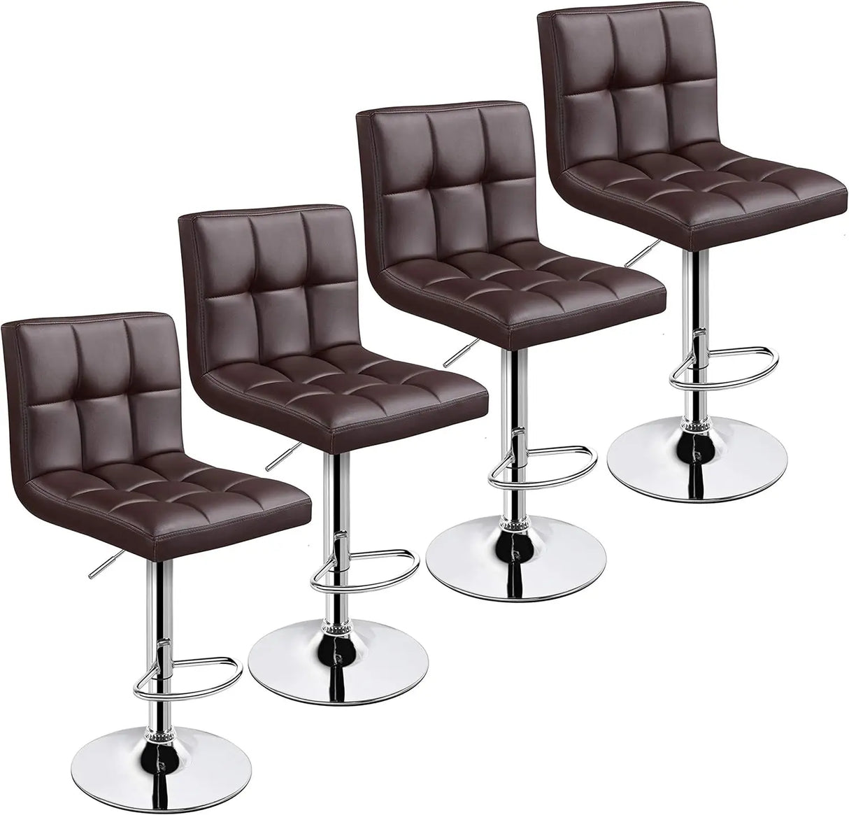 Bar Stools Set of 4 - Modern Adjustable