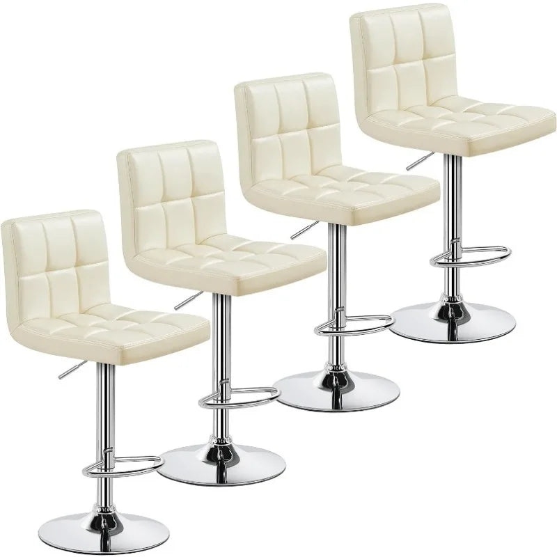 Bar Stools Set of 4 - Modern Adjustable