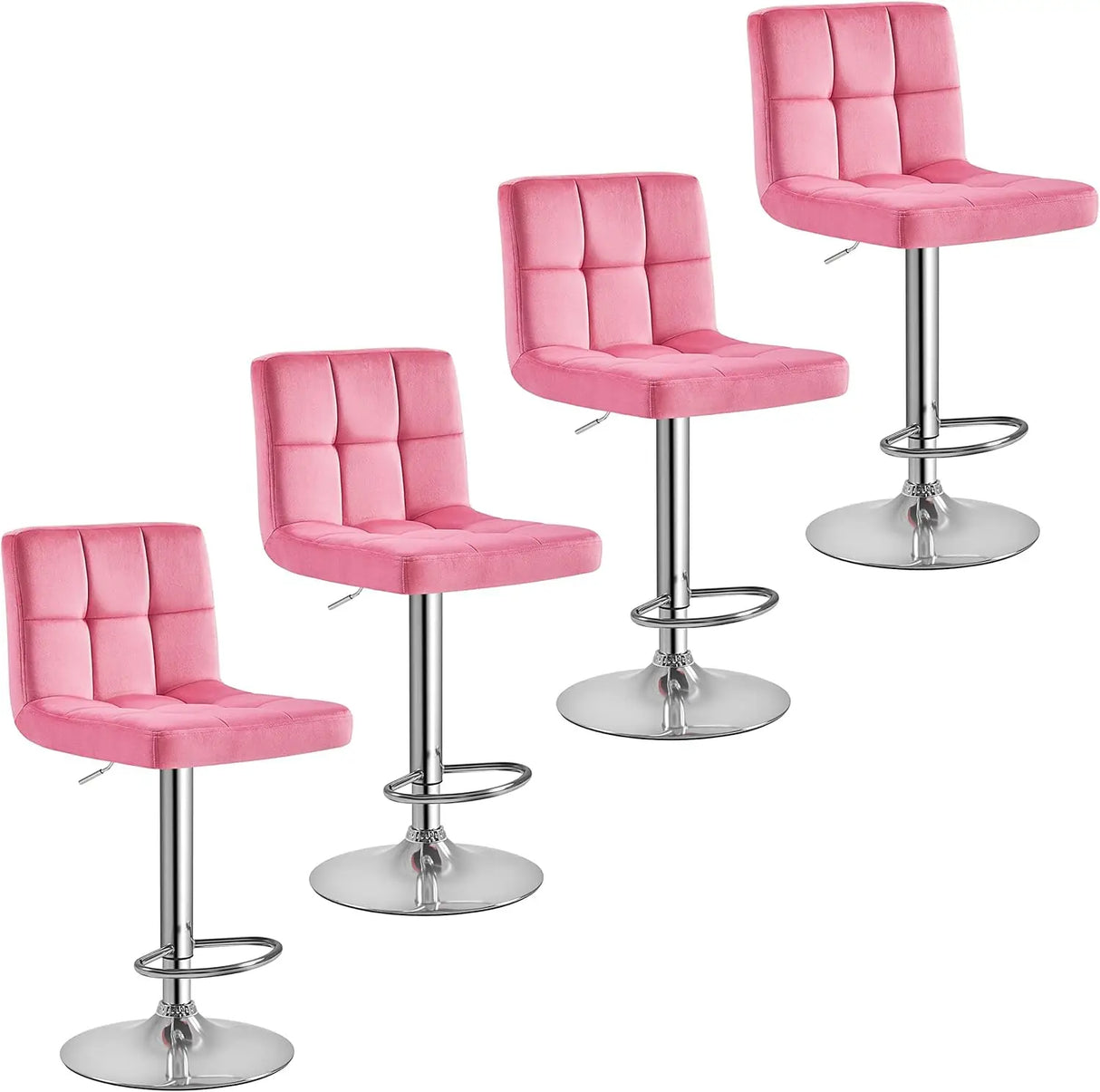 Bar Stools Set of 4 - Modern Adjustable