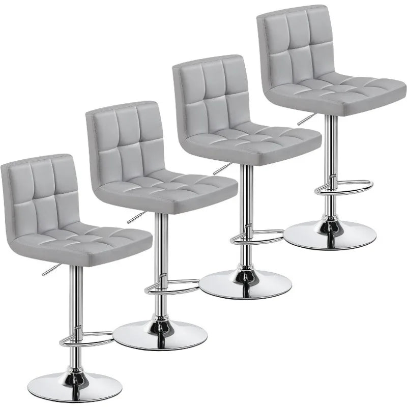 Bar Stools Set of 4 - Modern Adjustable