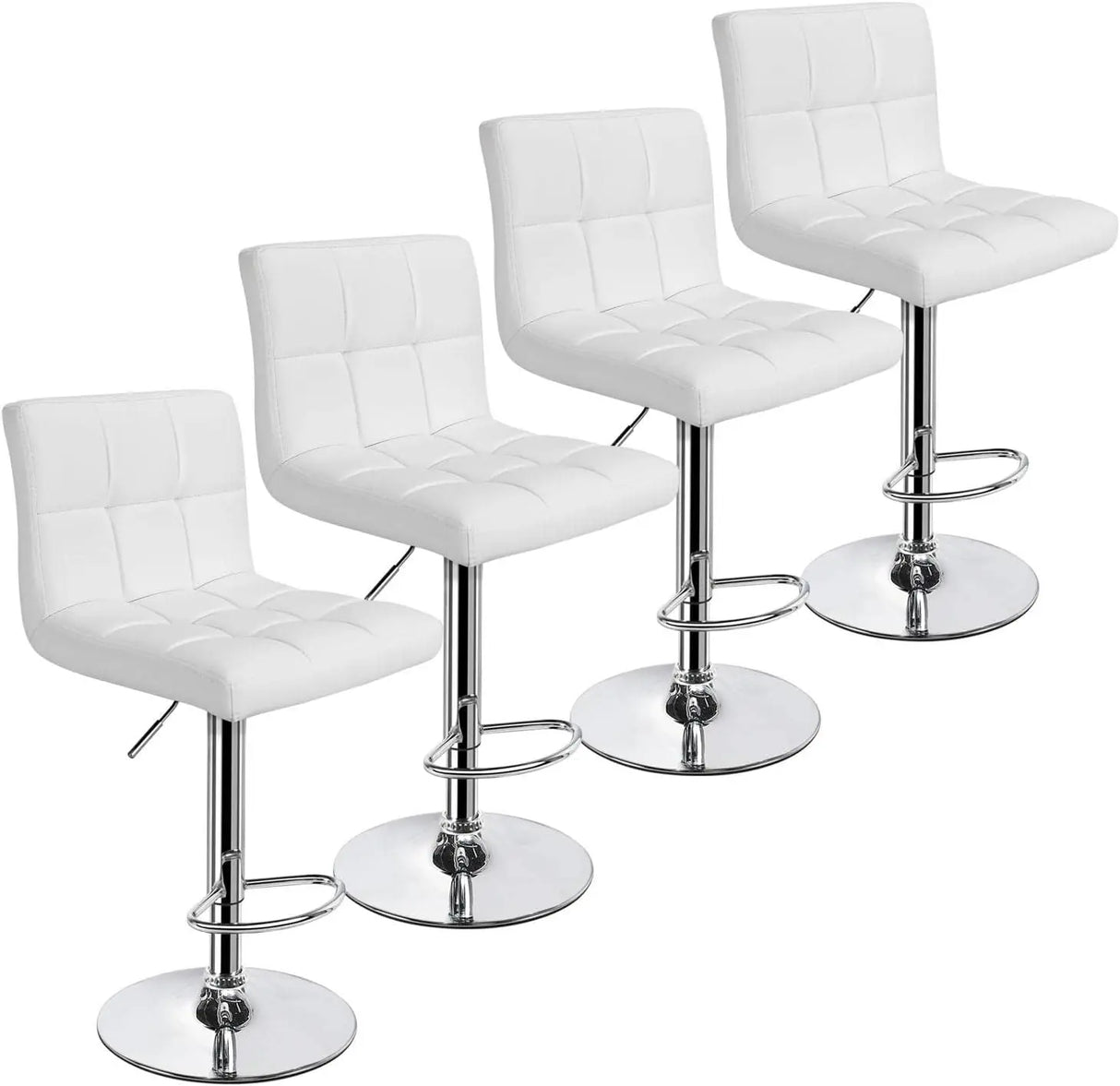 Bar Stools Set of 4 - Modern Adjustable