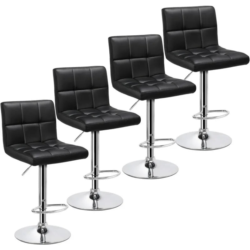 Bar Stools Set of 4 - Modern Adjustable