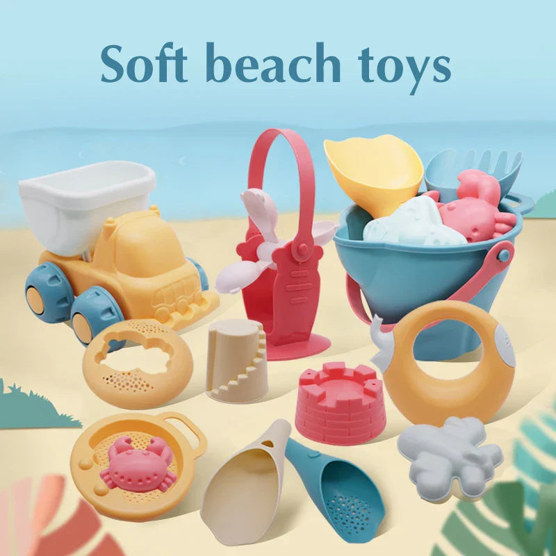 Beach Toys Kids 5-17pcs Baby Beach Game Toys