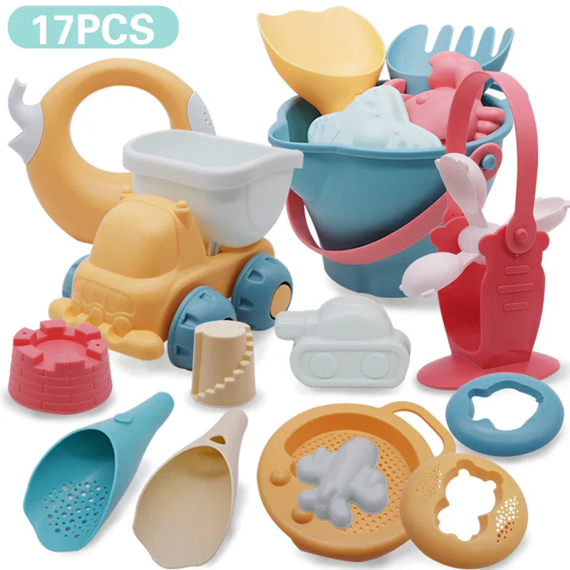 Beach Toys Kids 5-17pcs Baby Beach Game Toys
