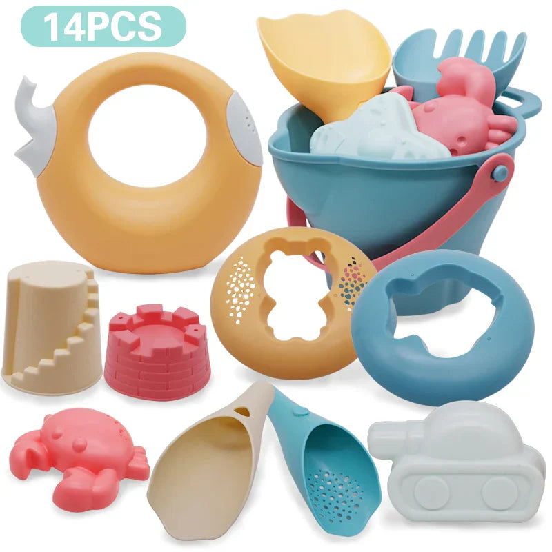 Beach Toys Kids 5-17pcs Baby Beach Game Toys