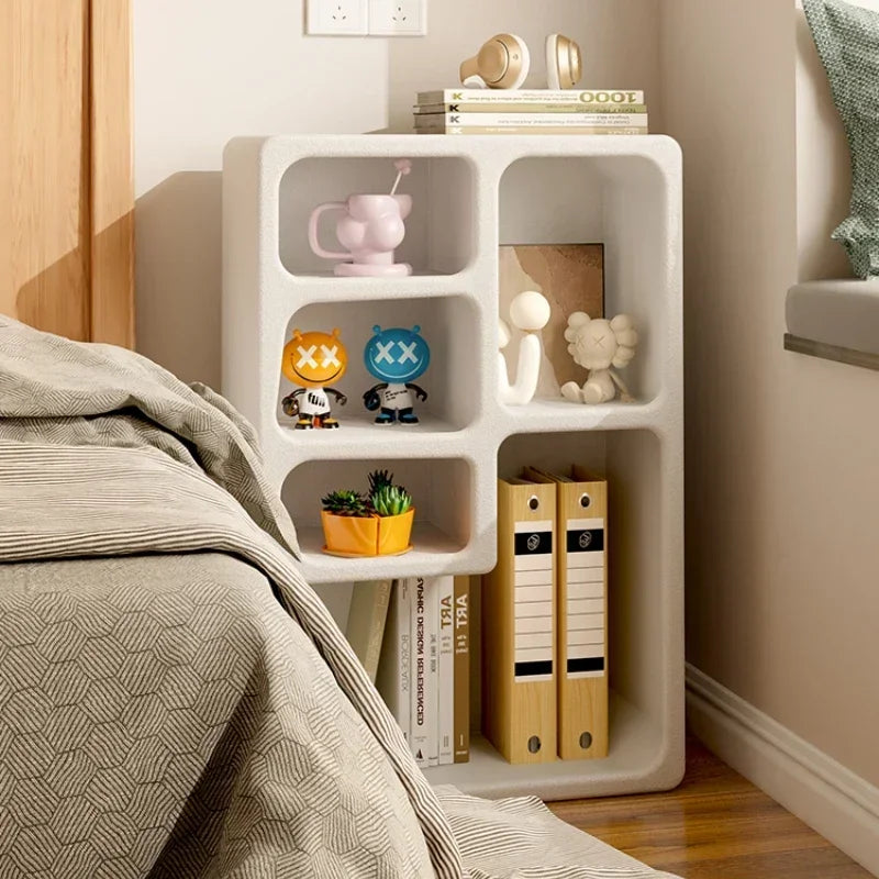 Bedroom Bedside Table Nightstands White Cabinet Wooden Tea