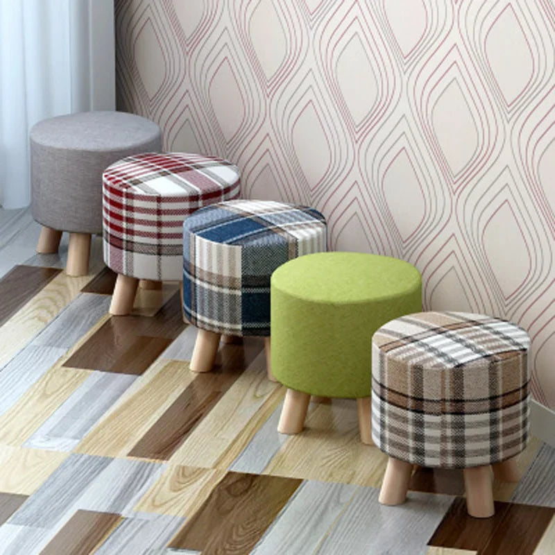 Bedroom furniture Round Stool Wooden Bedroom Dining Furniture