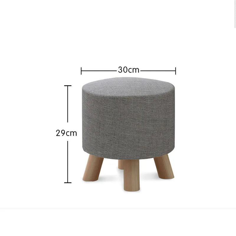 Bedroom furniture Round Stool Wooden Bedroom Dining Furniture