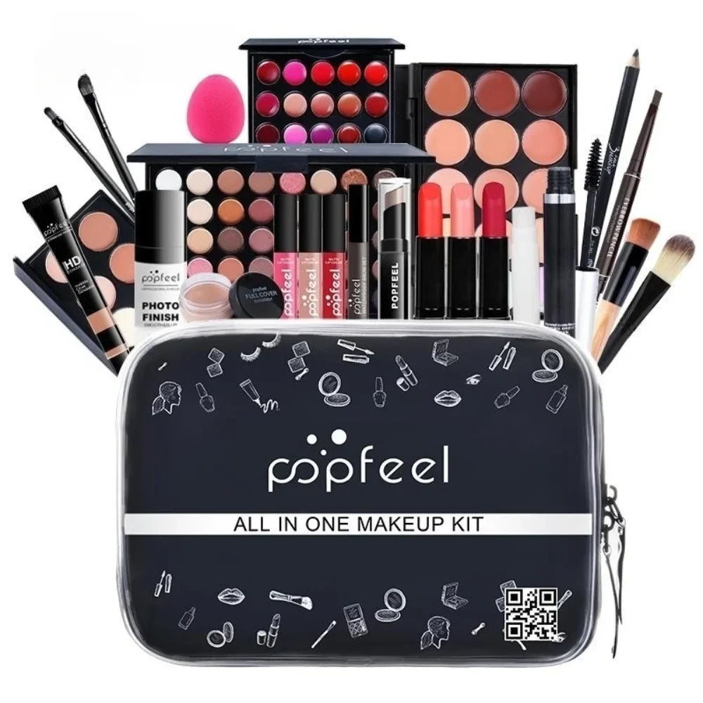 Beginner Makeup Set Basic Eyeshadow Lipstick Foundation Lip