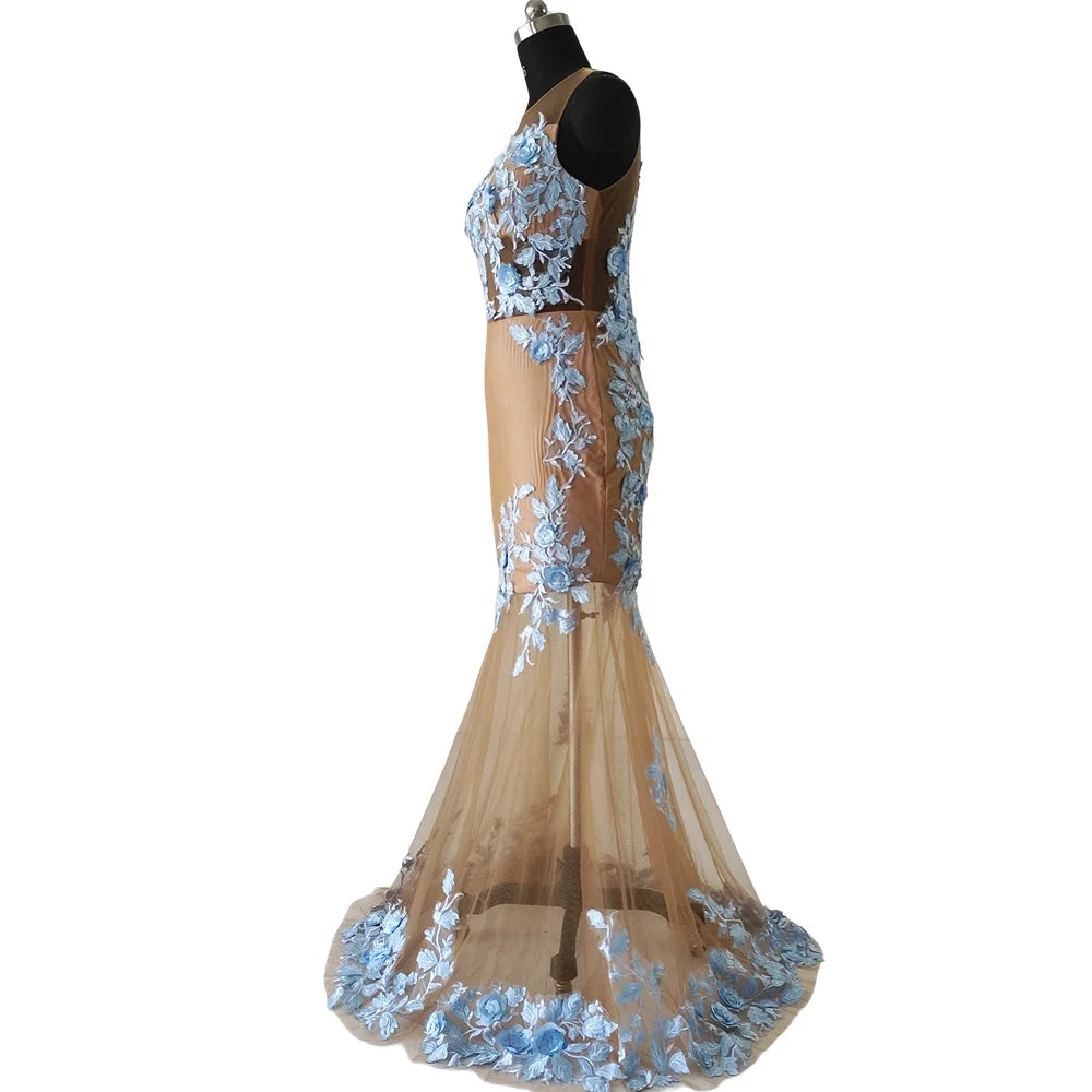 Bespoke Occasion Dresses Sexy VNeck Appliques Pleat FloorLength