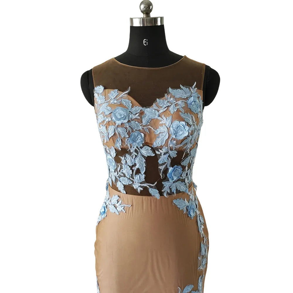 Bespoke Occasion Dresses Sexy VNeck Appliques Pleat FloorLength