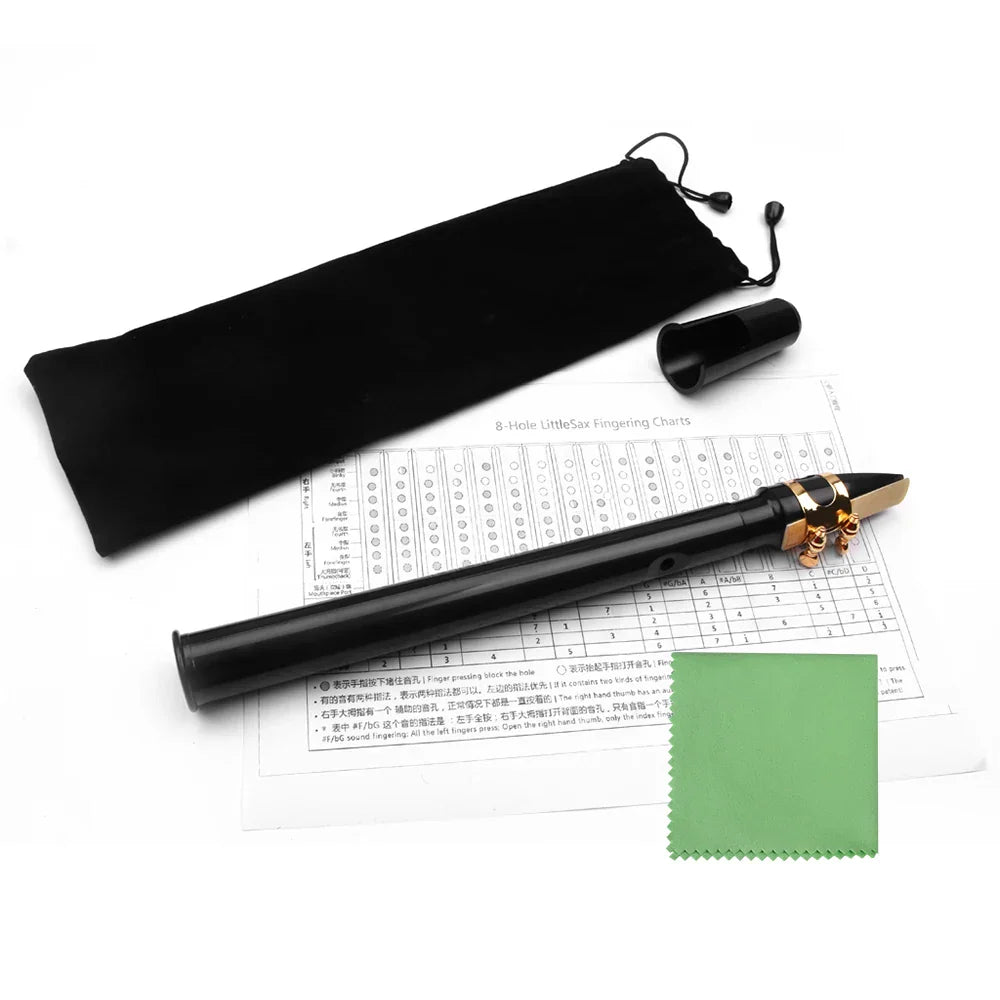 Black Mini Pocket Saxophone Portable Little Sax with