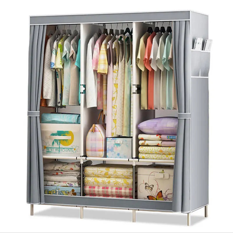 Bluesdeer Bedroom Clothes Hanging Storage Wardrobe Dormitory Storage