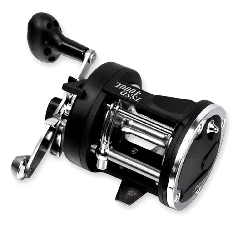 Boat Sea Fishing Reel Trolling Fishing Reel Right Hand Drum Fishing Wheel Precision and Low Noise Fishing Reel for Angler