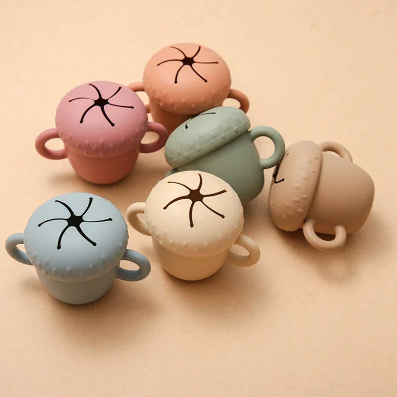 Bopoobo Cartoon Mushroom Silicone Snack Cup BPA Free