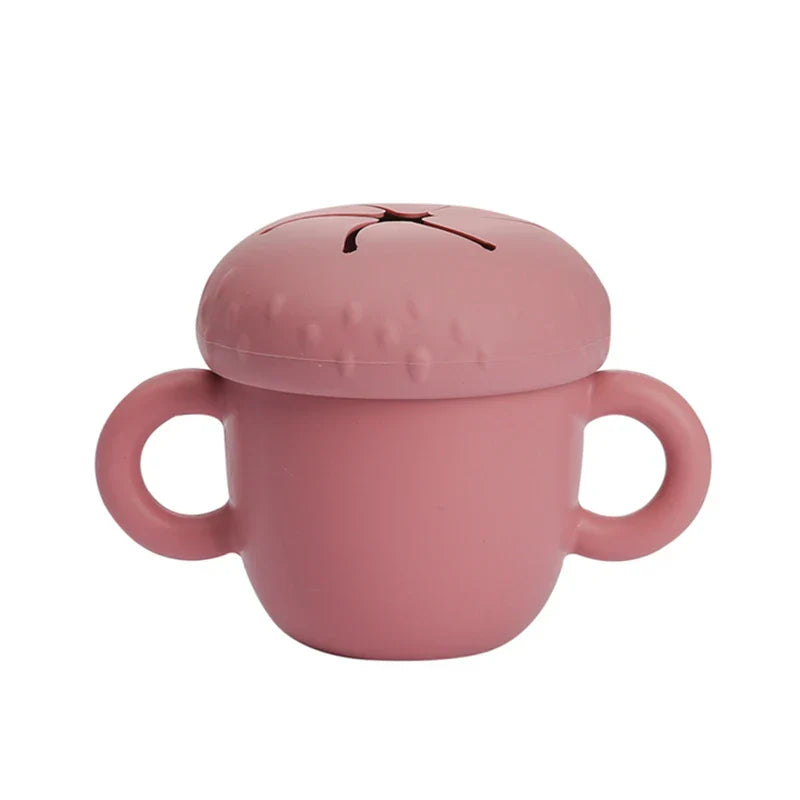Bopoobo Cartoon Mushroom Silicone Snack Cup BPA Free