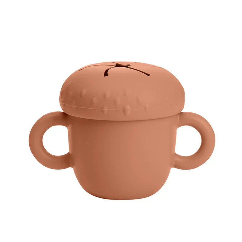 Bopoobo Cartoon Mushroom Silicone Snack Cup BPA Free