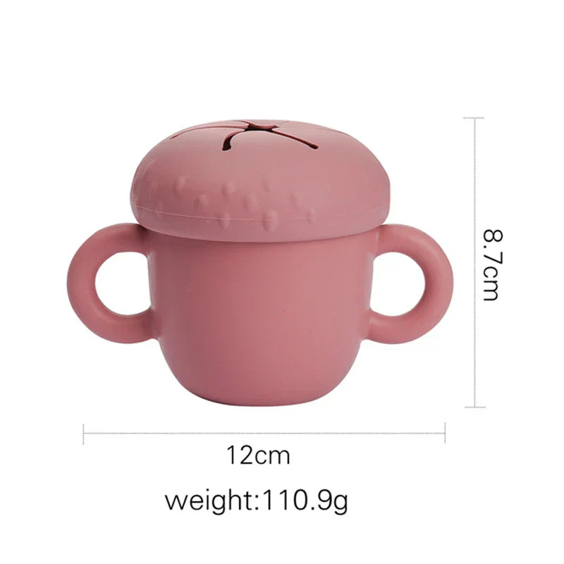 Bopoobo Cartoon Mushroom Silicone Snack Cup BPA Free