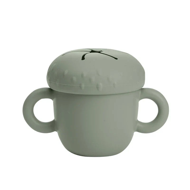 Bopoobo Cartoon Mushroom Silicone Snack Cup BPA Free