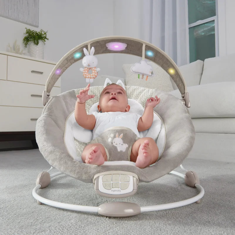 Bouncer Seat with Light Up Toy Bar