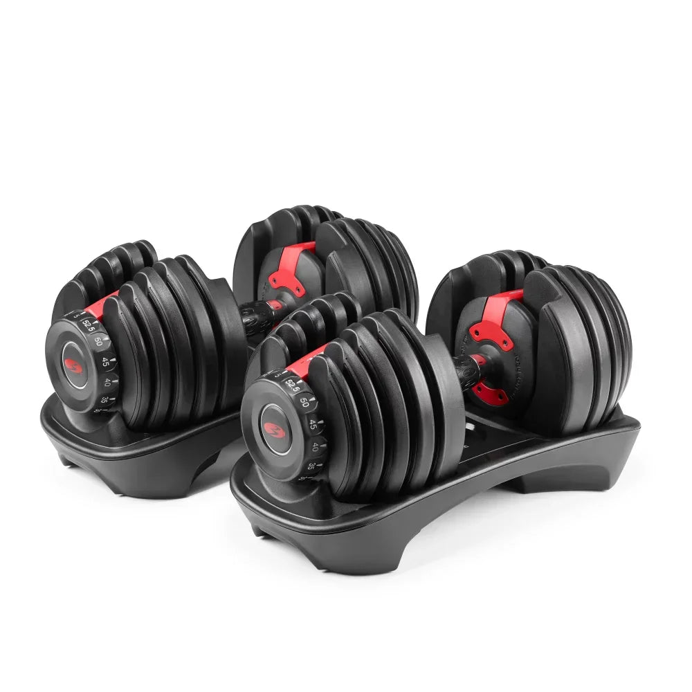 Bowflex SelectTech 552 Dumbbells, Adjustable, Pair, Free 2-Month