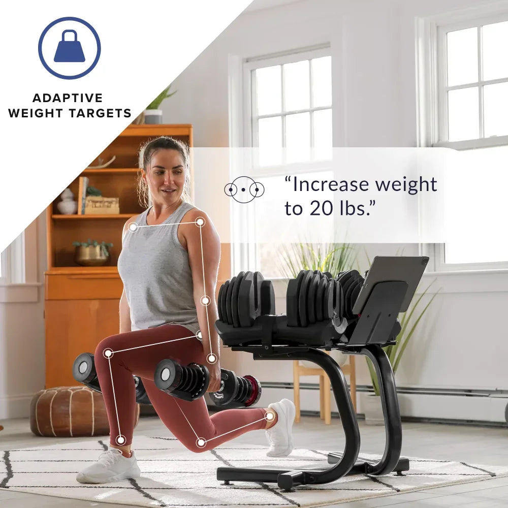 Bowflex SelectTech 552 Dumbbells, Adjustable, Pair, Free 2-Month