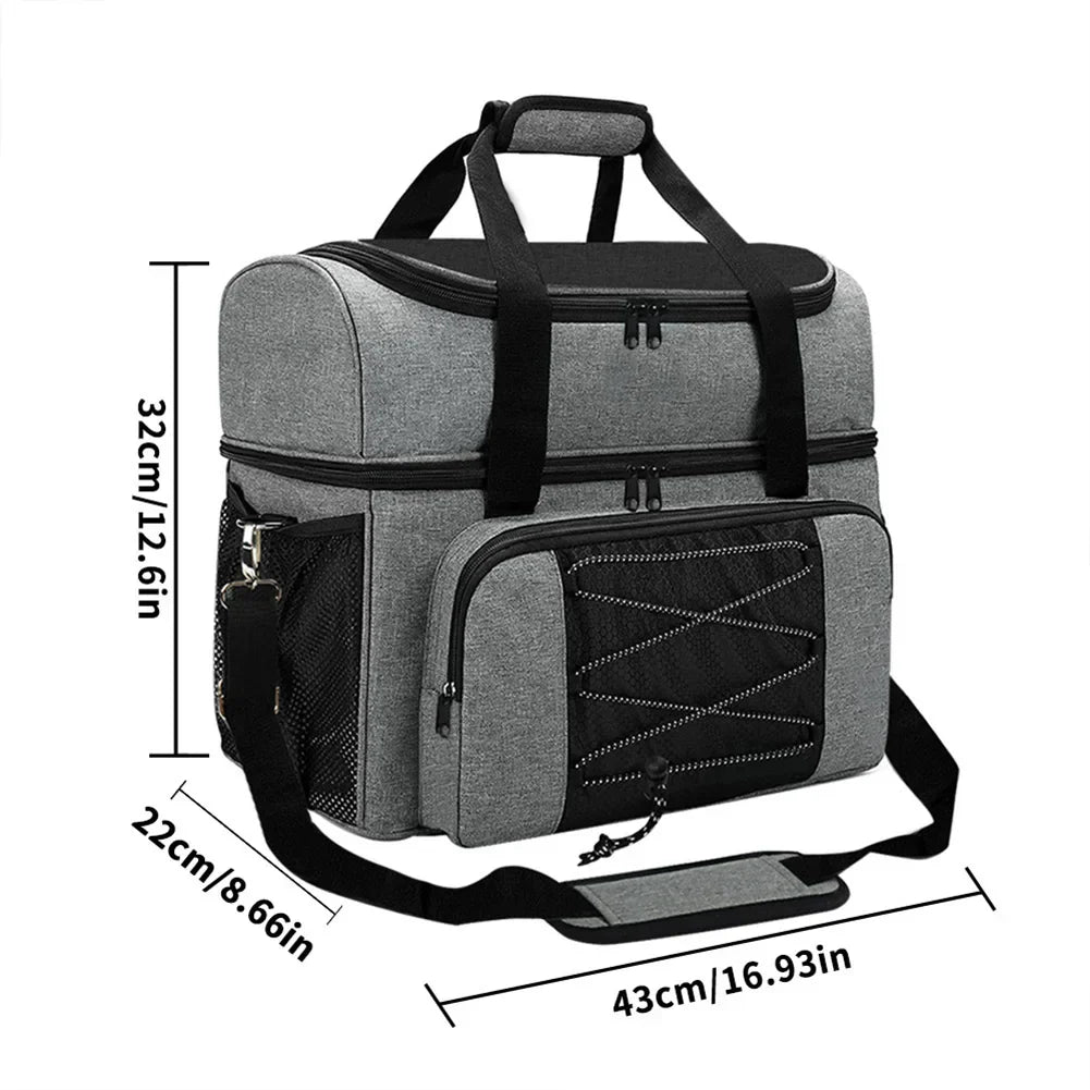 Bowling Tote Bag Storage Bag For 2 Balls