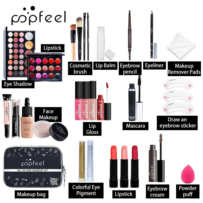 Brand ALL IN ONE makeup kit (eyeshadow, lip