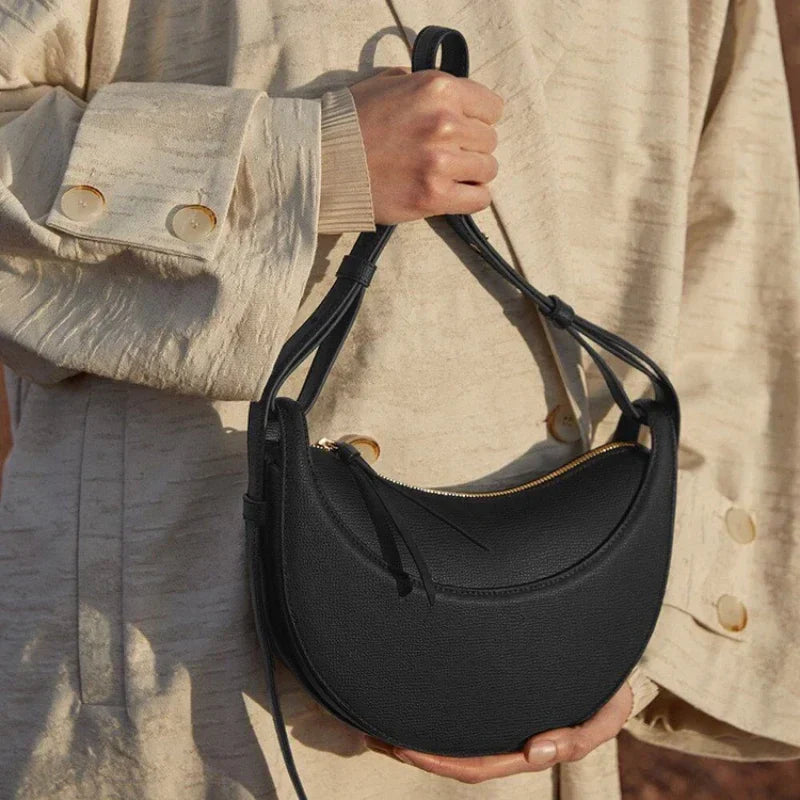 Brand Designer Lychee Pattern Saddle Bags Women Polana