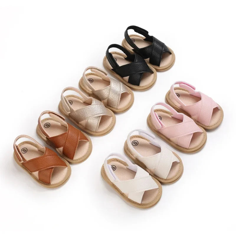 Breathable Summer Baby Girls Sandals, Toddlers Simple Style