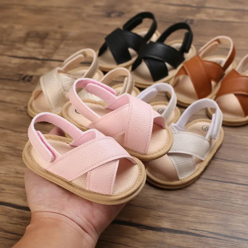 Breathable Summer Baby Girls Sandals, Toddlers Simple Style