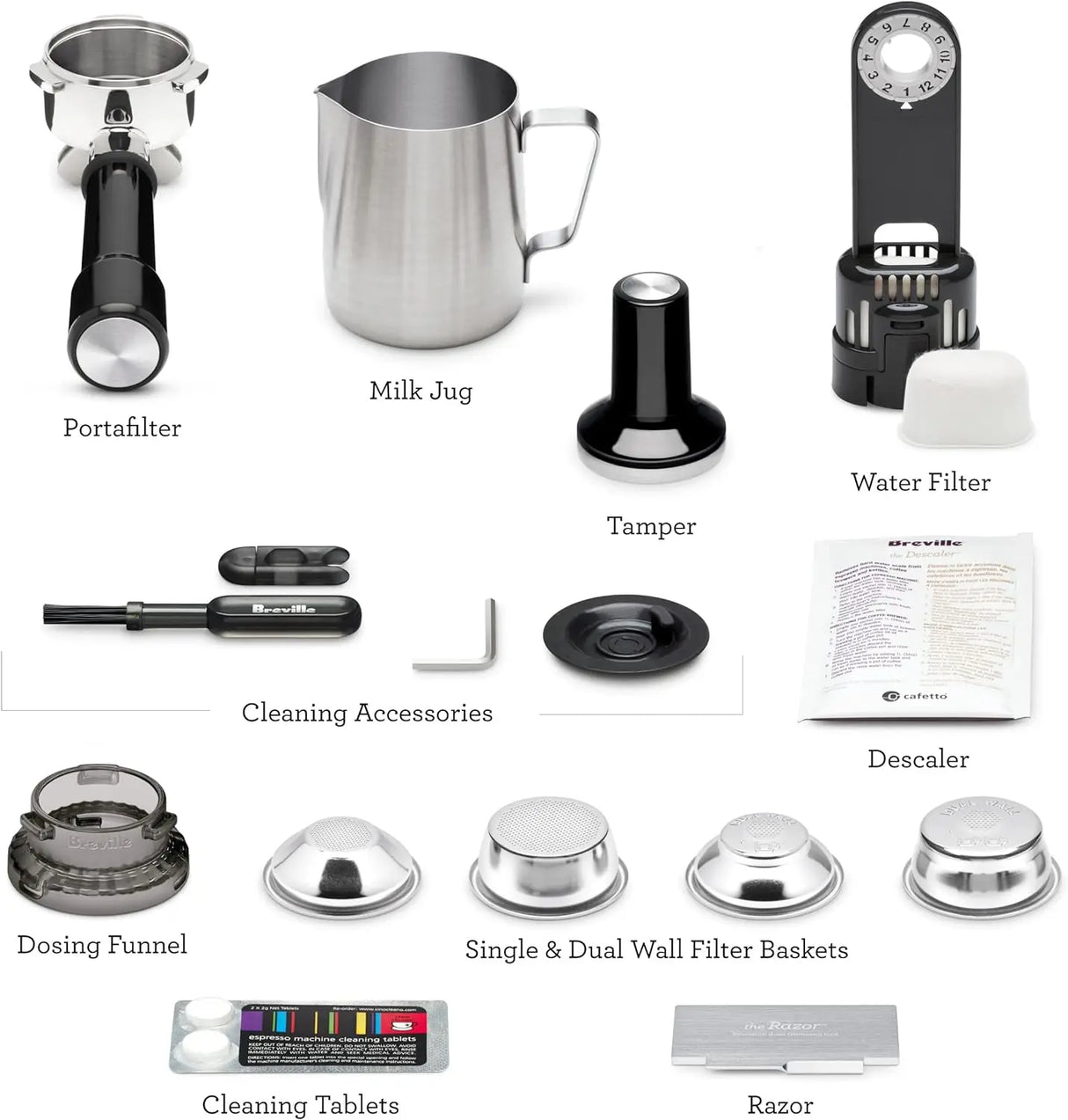 Breville Barista Express Espresso Machine, Brushed Stainless Steel,