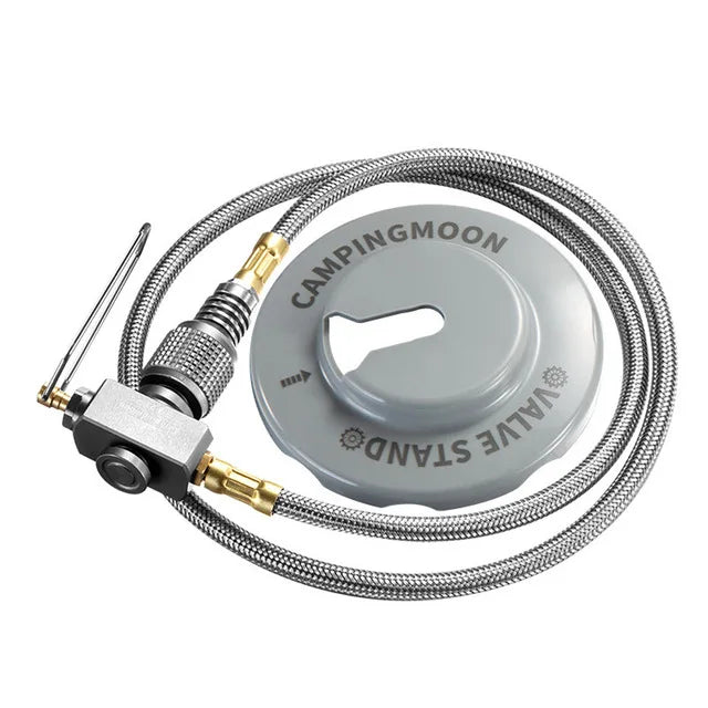 CAMPINGMOON 3In 1 Butane Adapter Extension Hose Split