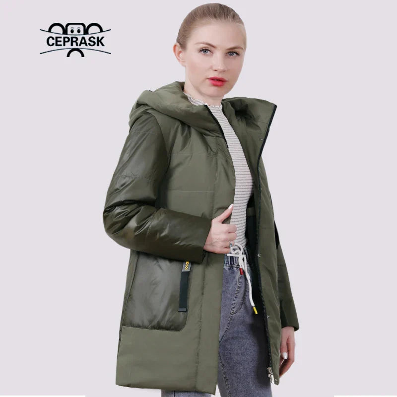 CEPRASK 2021 New Spring Jacket Women Plus Size