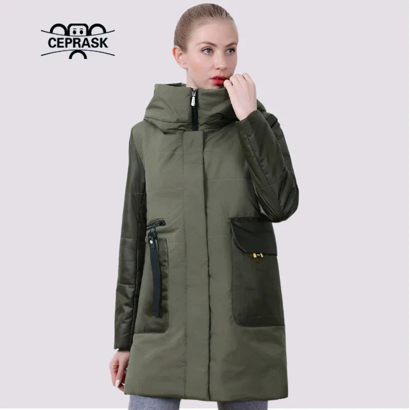 CEPRASK 2021 New Spring Jacket Women Plus Size