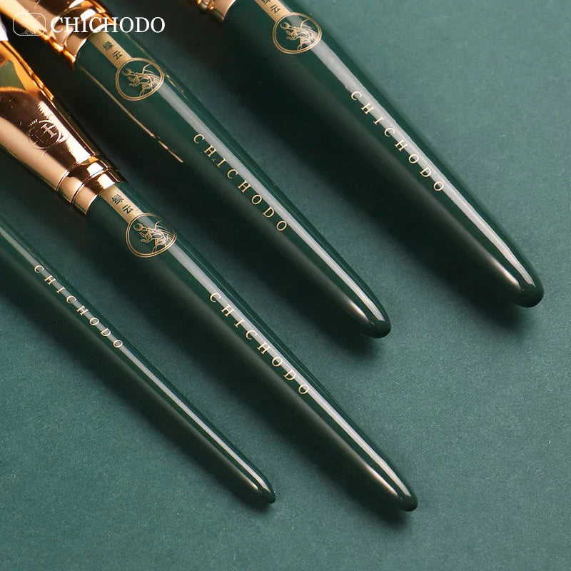 CHICHODO Makeup Brush-Green Cloud Cosmetic Brushes Series-High Quality