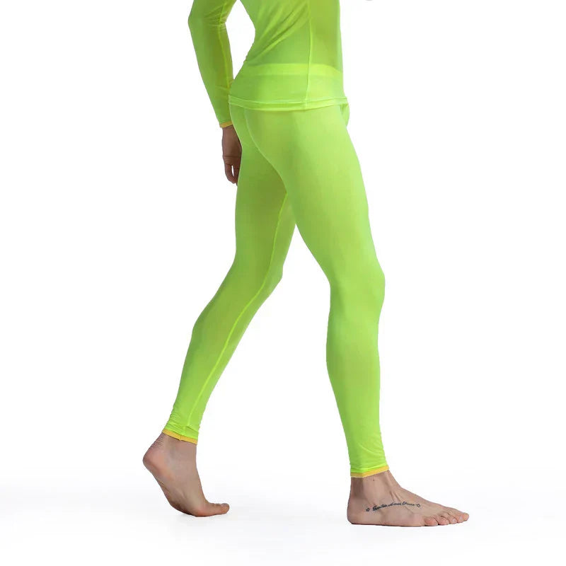 CLEVER-MENMODE Sheer Men's Ice Silk Long Johns Pants