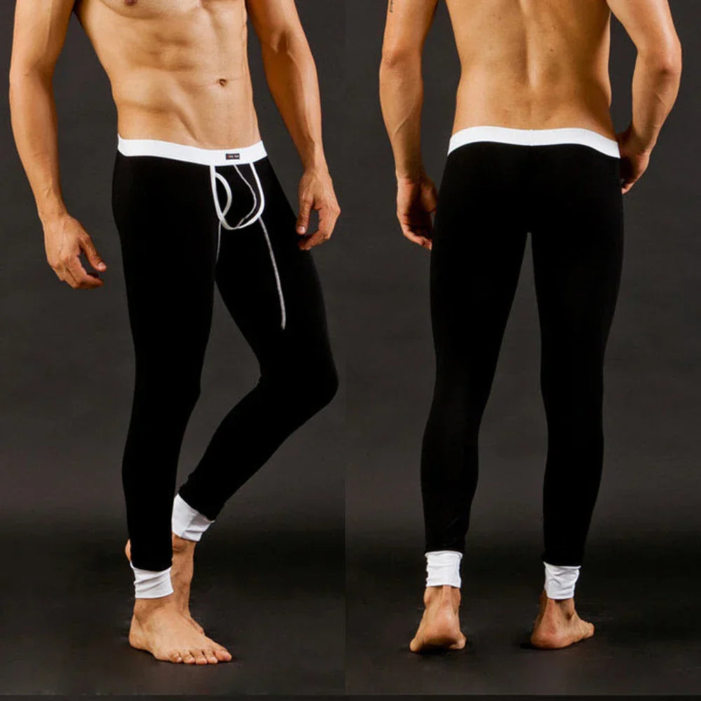CLEVER-MENMODE Winter Pants Men Thermal Warm Long Johns