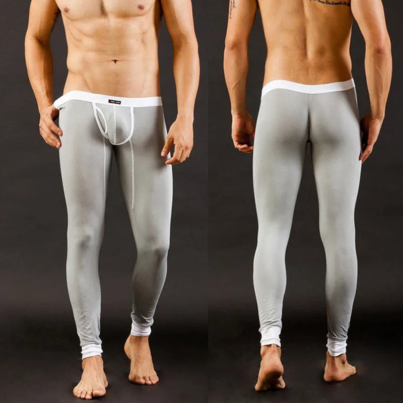 CLEVER-MENMODE Winter Pants Men Thermal Warm Long Johns