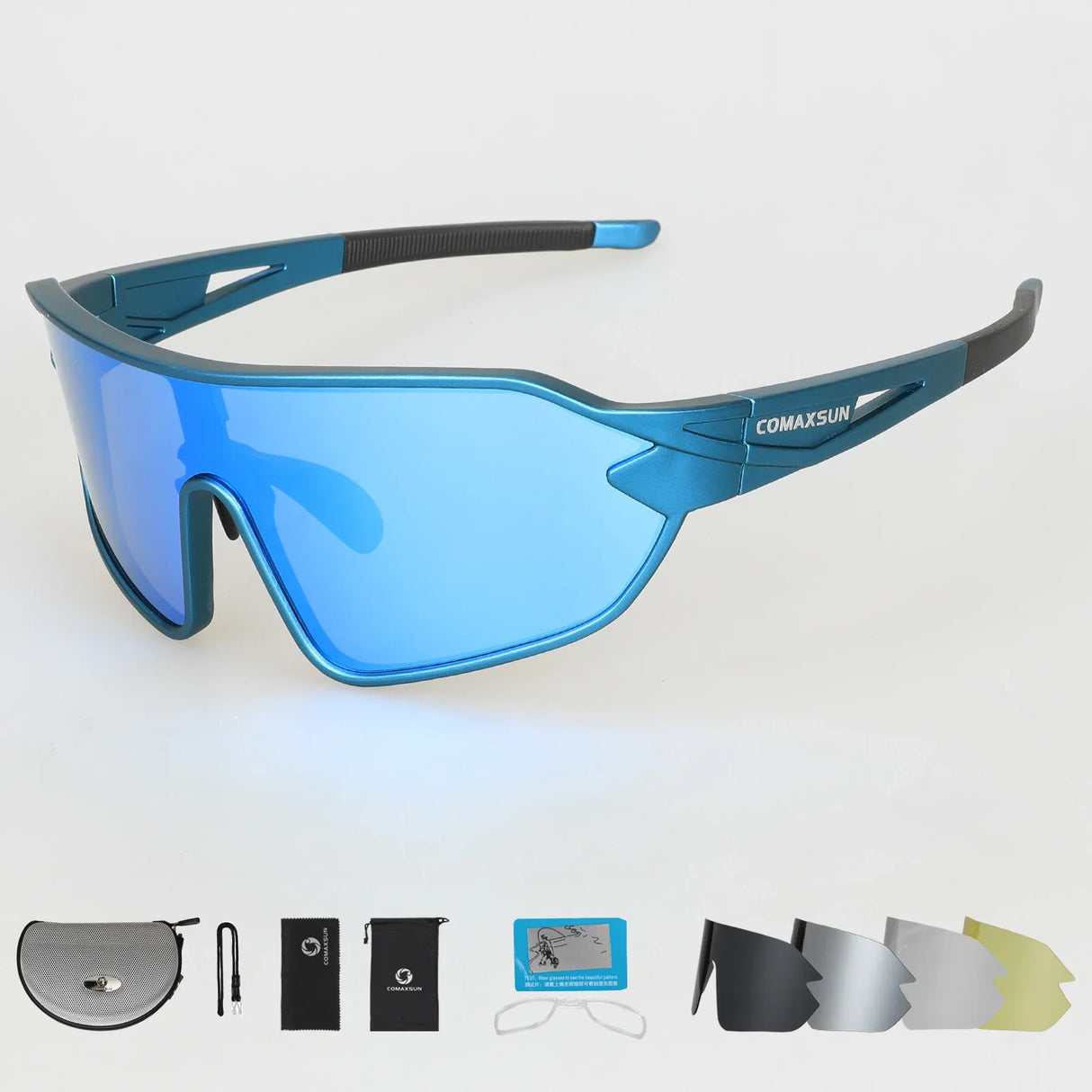 COMAXSUN Professional Polarized Cycling Glasses Bike Goggles Outdoor