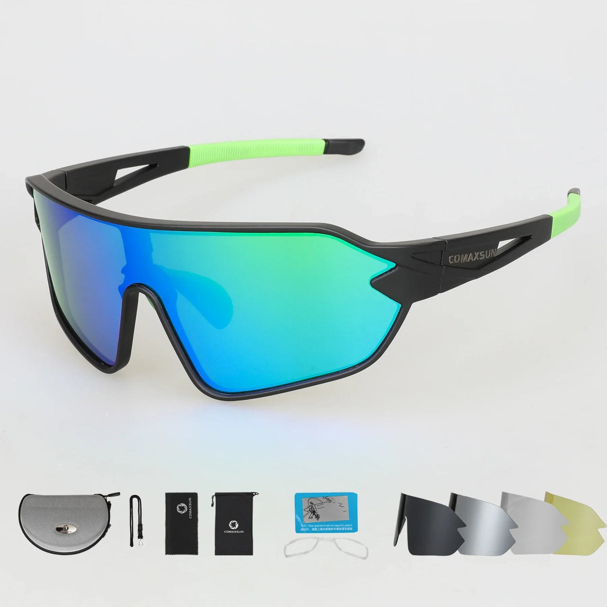 COMAXSUN Professional Polarized Cycling Glasses Bike Goggles Outdoor