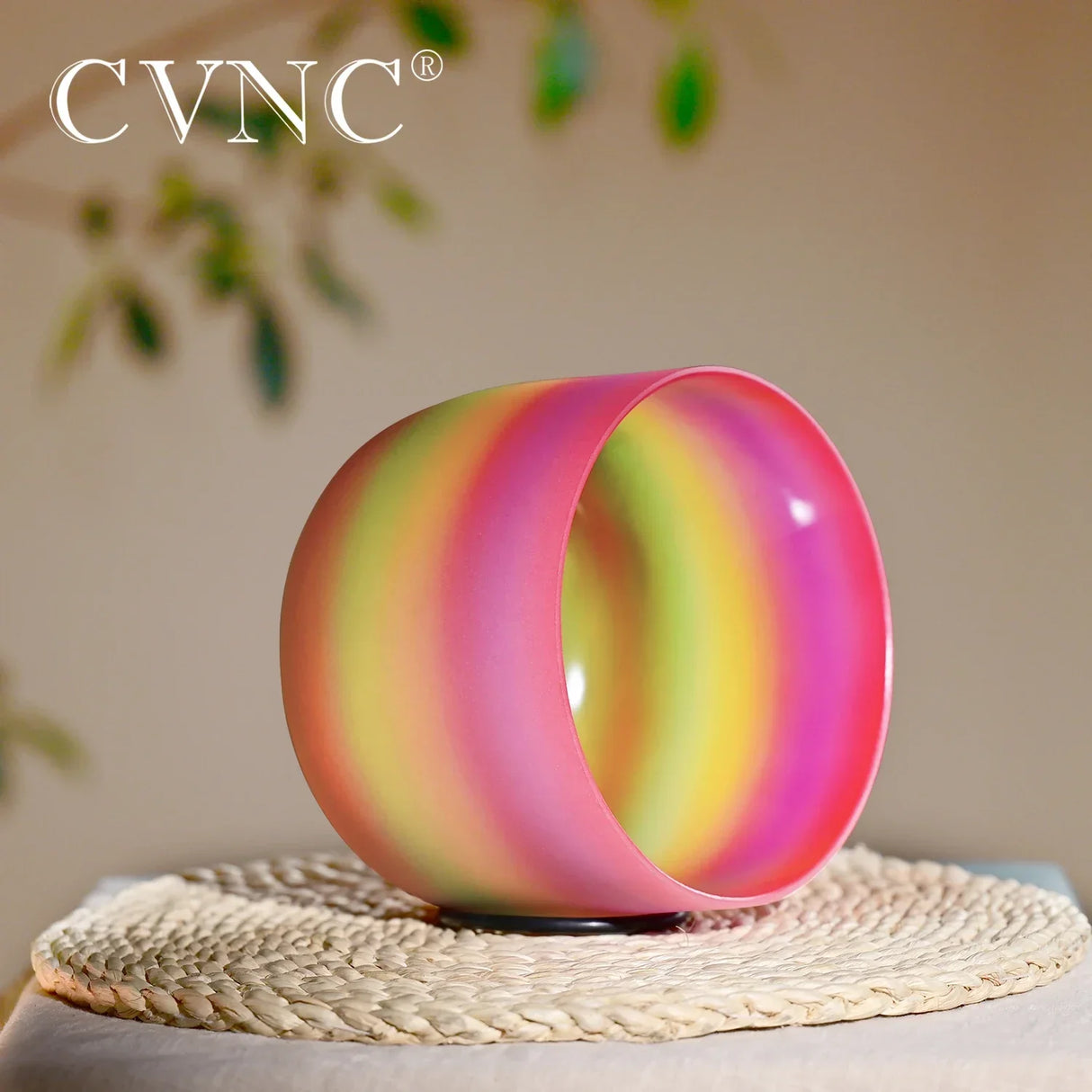 CVNC 8 Inch Candy Rainbow Colored Quartz Crystal