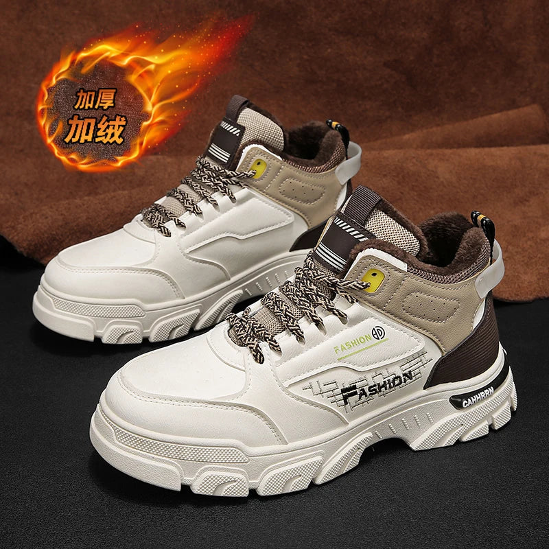 CYYTL Snow Boots Mens Shoes Winter Fur Warm