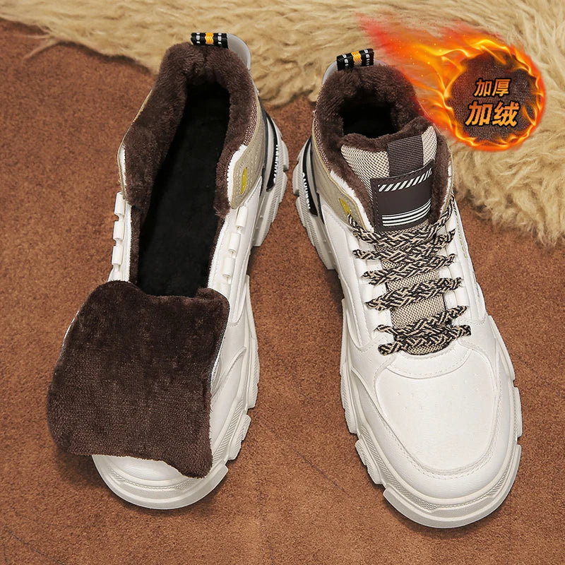 CYYTL Snow Boots Mens Shoes Winter Fur Warm