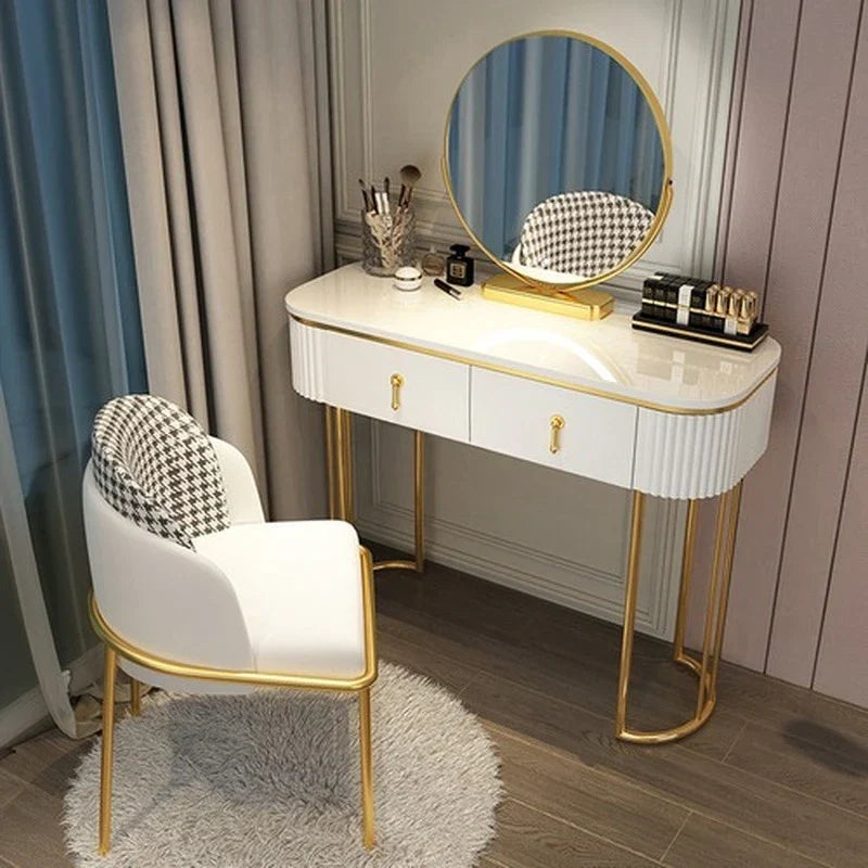 Cabinets Bedroom Tables Luxury Solid Dresser Vanity Dressing